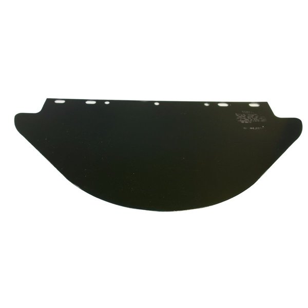 Powerweld Dark Green Face Shield, Fibre-Metal Style, 9" x 19" 4199DG